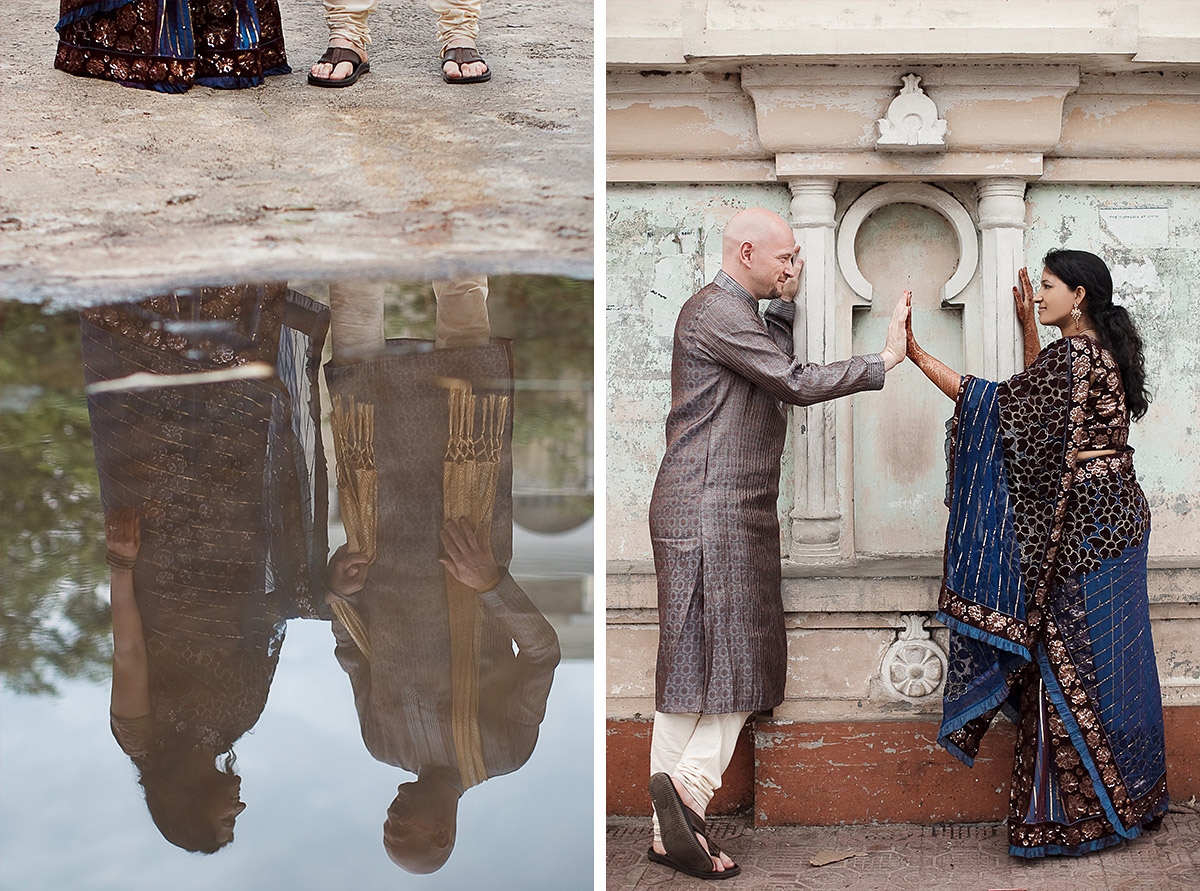 Brautpaar-Fotoshooting bei Hochzeit in Indien © Hochzeitsfotograf Berlin hochzeitslicht